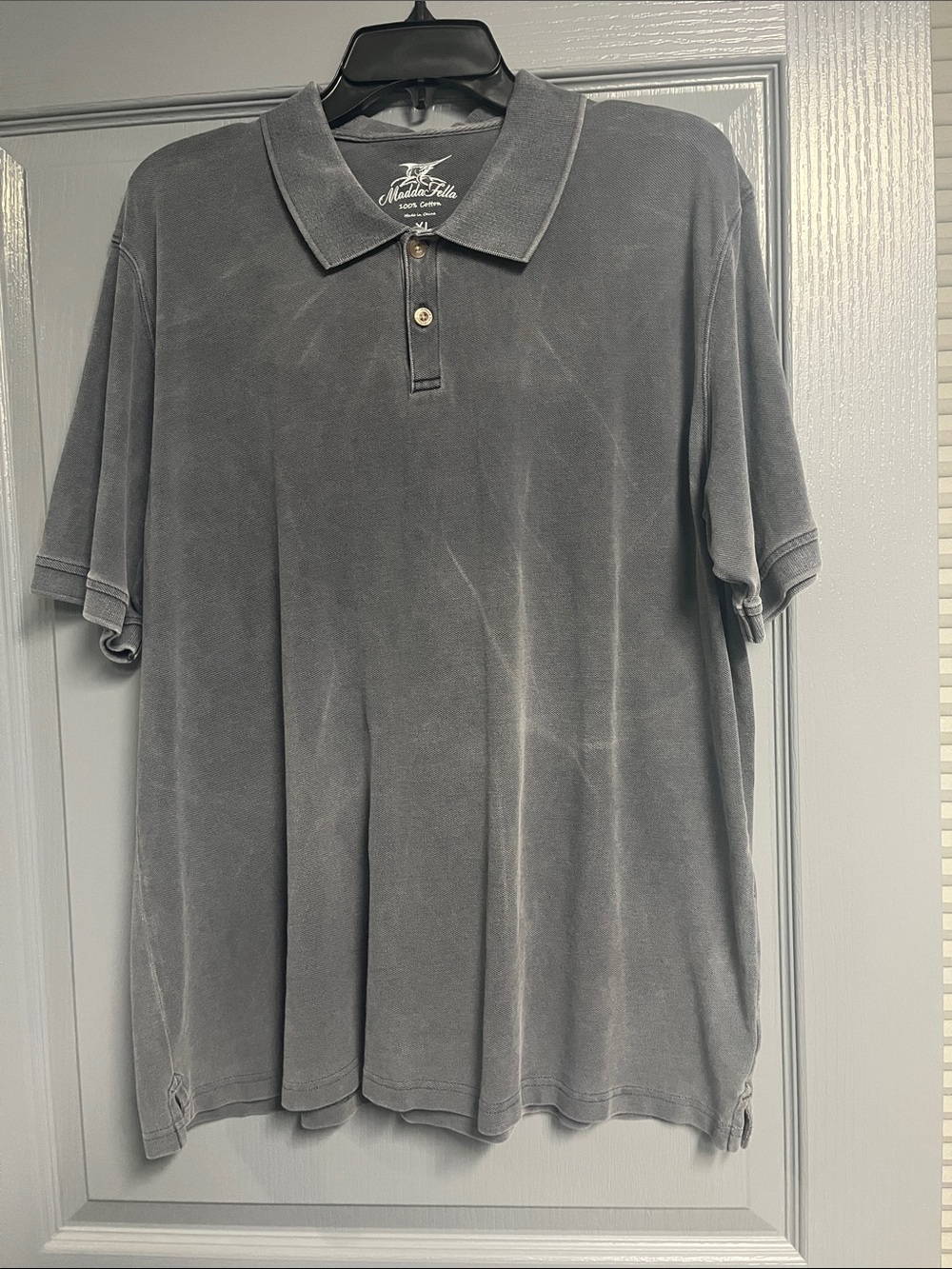 Madda Fella Men's Gray Polo Shirt XL